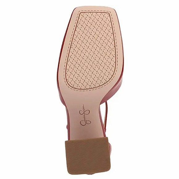 New w/Box Jessica Simpson Lollah Pearlized Vegan Patent Leather Block Heel Pumps - Picture 7 of 8